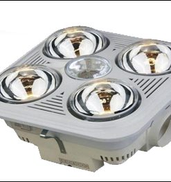 Đèn Sưởi Nhà Tắm Kottmann 4 Bóng Màu Bạc