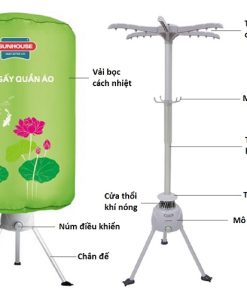 Máy Sấy Quần Áo Sun House SHD2610