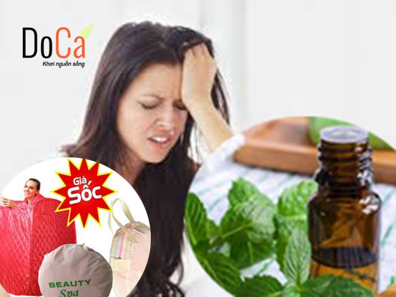 Chữa bệnh đau đầu hiệu quả bằng tinh dầu liên kết lều xông hơi