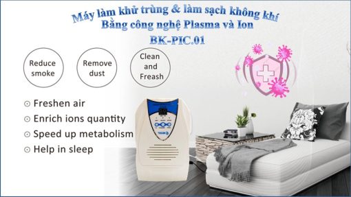 Máy Khử Khuẩn Và Làm Sạch Không Khí Bằng Công Nghệ Plasma Và Ion BK-PIC.01