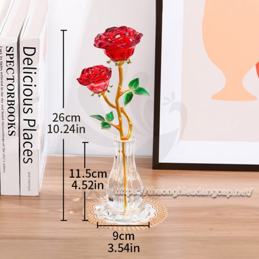 Bông Hồng Pha Lê Athena Vera