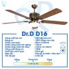 Quạt Ion Âm DR.D Model D16