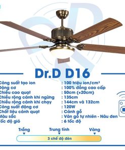 Quạt Ion Âm DR.D Model D16