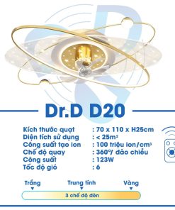 Quạt Ion Âm DR.D Model D20