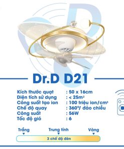 Quạt Ion Âm DR.D Model D21