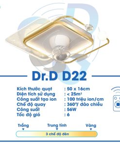 Quạt Ion Âm DR.D Model D22