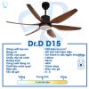 Quạt Ion Âm Model D15